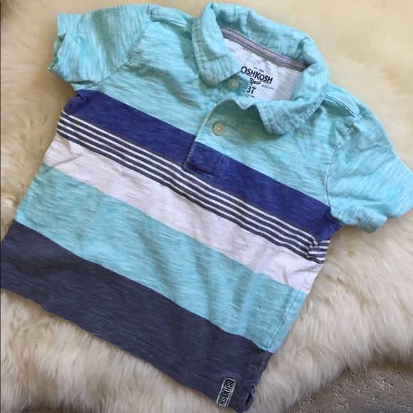 2 Short Sleeve Polo Shirts By OshKosh B’gosh & H&M - Picture 2 of 7